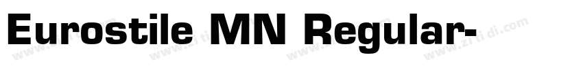 Eurostile MN Regular字体转换